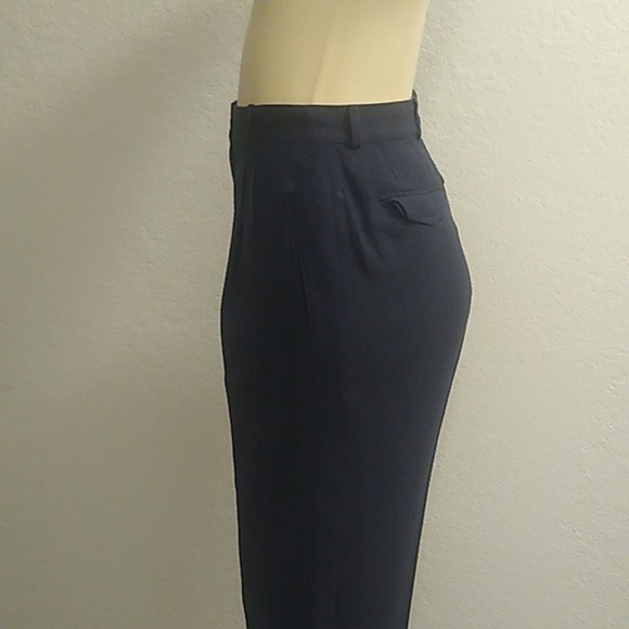 Giorgio Armani 42 10 Women's Navy Blue Pants Jacket Suit -- Final Price - Picture 14 of 16